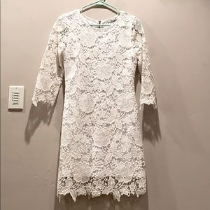 White lace dress